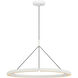 Peter Bristol Cloak LED 36.6 inch Matte White Chandelier Ceiling Light