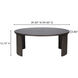 Penny 39 X 39 inch Brown Coffee Table, Large