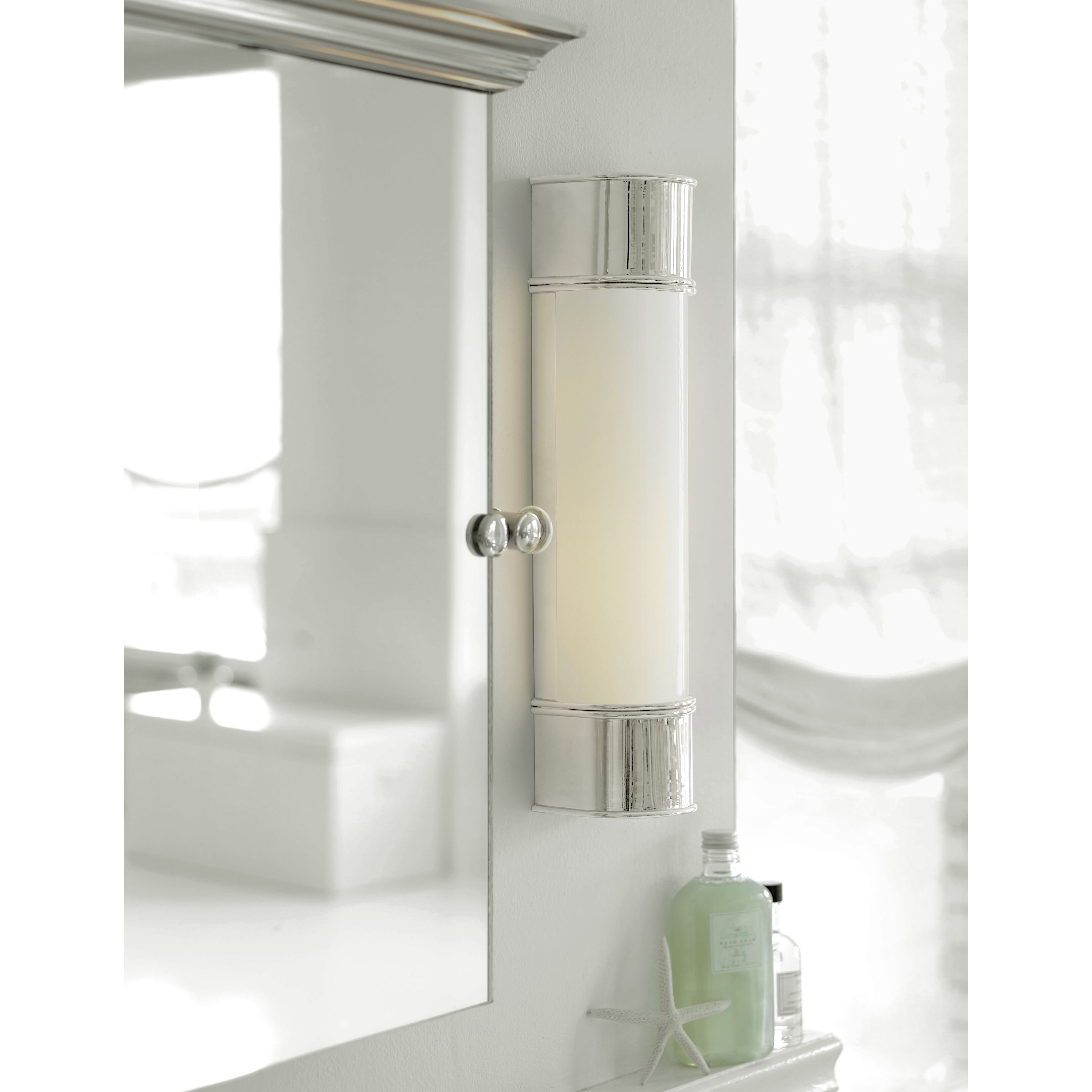 Chapman & Myers Oxford 2 Light 4.25 inch Polished Nickel Bath Sconce Wall Light