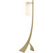 Stasis 58.5 inch 100 watt Modern Brass Floor Lamp Portable Light