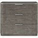 Hudson 32 X 28 inch Pebble Grey Closed Nightstand, Wooden