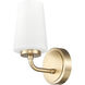 Montford Wall Sconce Wall Light in Modern Gold