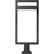 Luttrel LED 32.5 inch Black Outdoor Pier Mounted Fixture