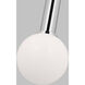Kelly by Kelly Wearstler Nodes 1 Light 8 inch Polished Nickel Pendant Ceiling Light