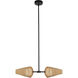 Lanai LED 7.38 inch Black/Opal Glass Pendant Ceiling Light