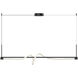 Cursive 54 inch Black Linear Pendant Ceiling Light