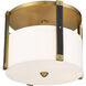 Chelsea 4 Light 20 inch Soft Brass Semi Flush Ceiling Light