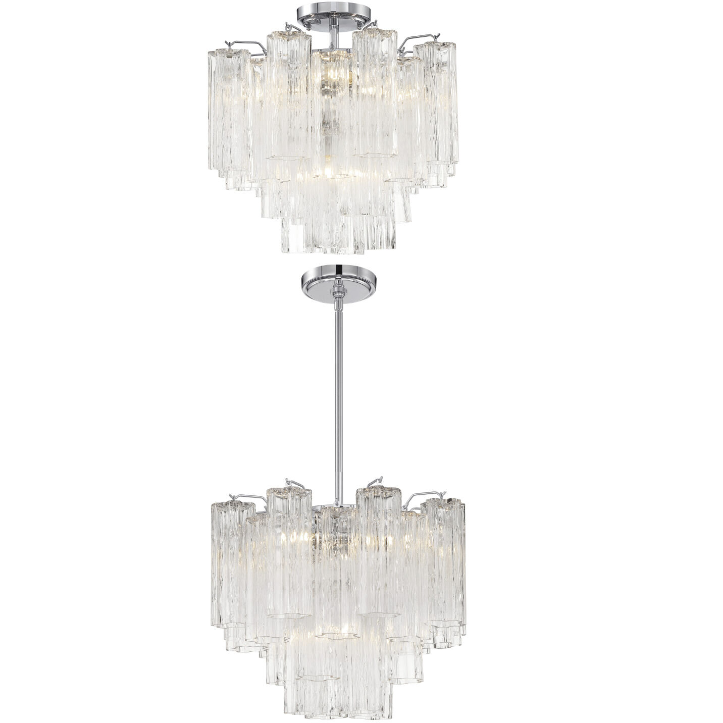 Addis 4 Light 17.75 inch Polished Chrome Mini Chandelier Ceiling Light in Clear