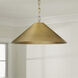 Avery 1 Light 22 inch Aged Brass Pendant Ceiling Light