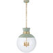 Julie Neill Lucia 4 Light 18 inch Celadon and Gild Pendant Ceiling Light, Large