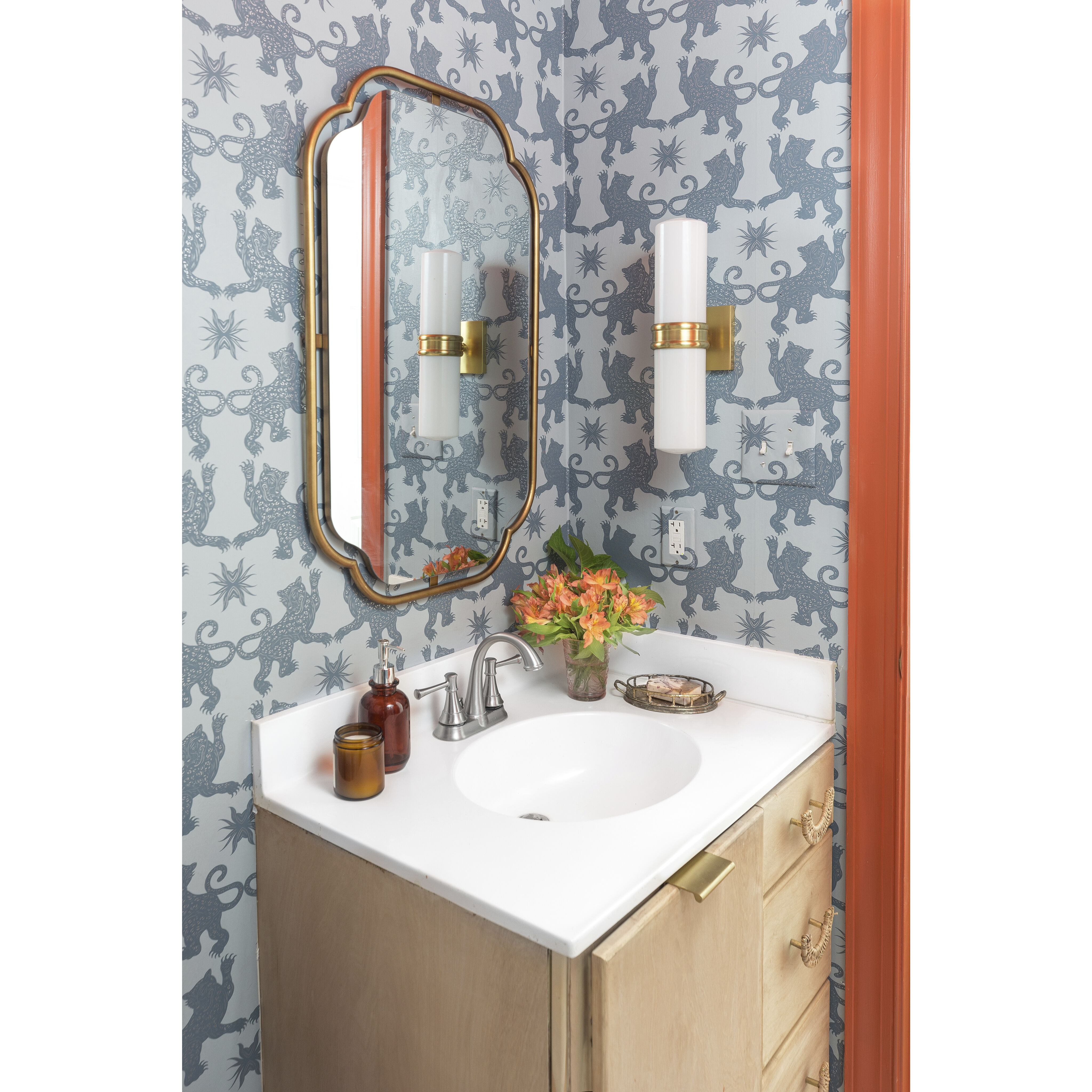 Natalie 2 Light 4 inch Aged Brass Wall Sconce Wall Light