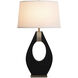 Pearson 30 inch 9 watt Pecan and Brushed Nickel Table Lamp Portable Light