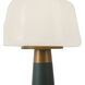 Clemence 10.5 inch 3 watt Pine Green Table Lamp Portable Light