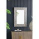 Anita 35.8 X 24 inch Black and White Wall Mirror, Rectangular