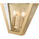 Montalcino Wall Sconce Wall Light in Rubbed Brass