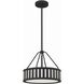 Kendal 3 Light 15.5 inch Black Forged Mini Chandelier Ceiling Light