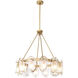Sublime 12 Light 29.53 inch Antique Brass Chandelier Ceiling Light