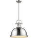 Yep Duncan 1 Light 14 inch Pewter Pendant Ceiling Light, Large