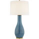 Visual Comfort Signature Collection Chapman & Myers Orson 33 inch 150.00 watt Oslo Blue Table Lamp Portable Light CHA8655OSB-L - Open Box