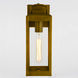 Kinzie LED 14.25 inch Vintage Brass Outdoor Wall