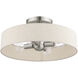 Venlo 4 Light 14 inch Brushed Nickel Semi Flush Ceiling Light