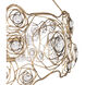 Ethereal Rose 8 Light 40.25 inch Havana Gold Ombre Chandelier Ceiling Light