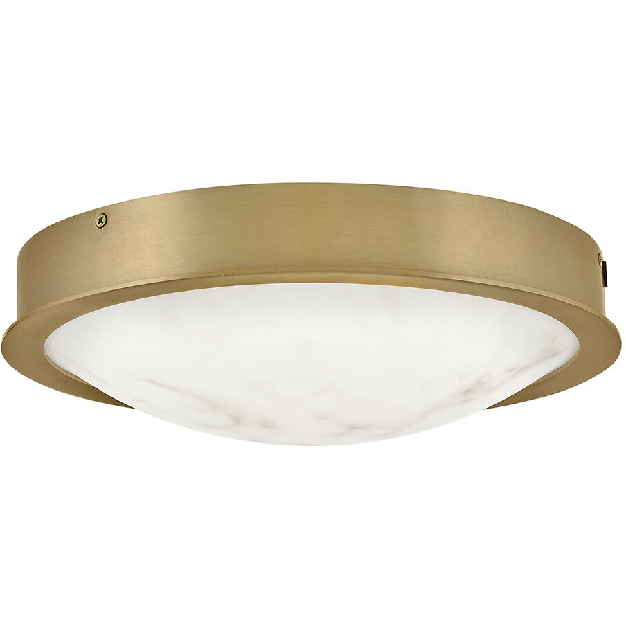 Cava LED 12.75 inch Lacquered Brass Flush Mount Ceiling Light