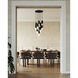 Alora Mood Bordeaux Multi Pendant Ceiling Light in Matte Black