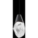 Martini LED 5.88 inch Black Mini Pendant Ceiling Light in Optic Haze, Beyond