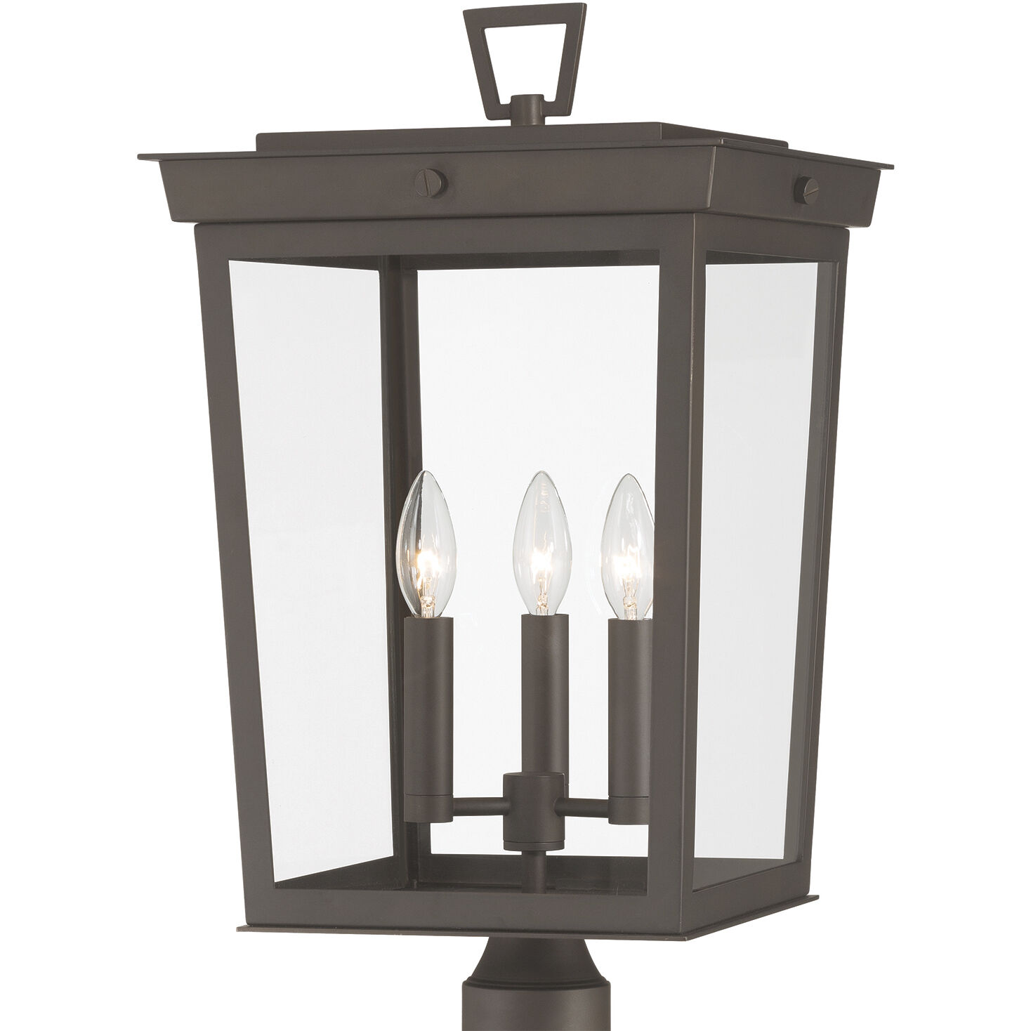 Belmont 3 Light 22.25 inch Twilight Bronze Outdoor Post