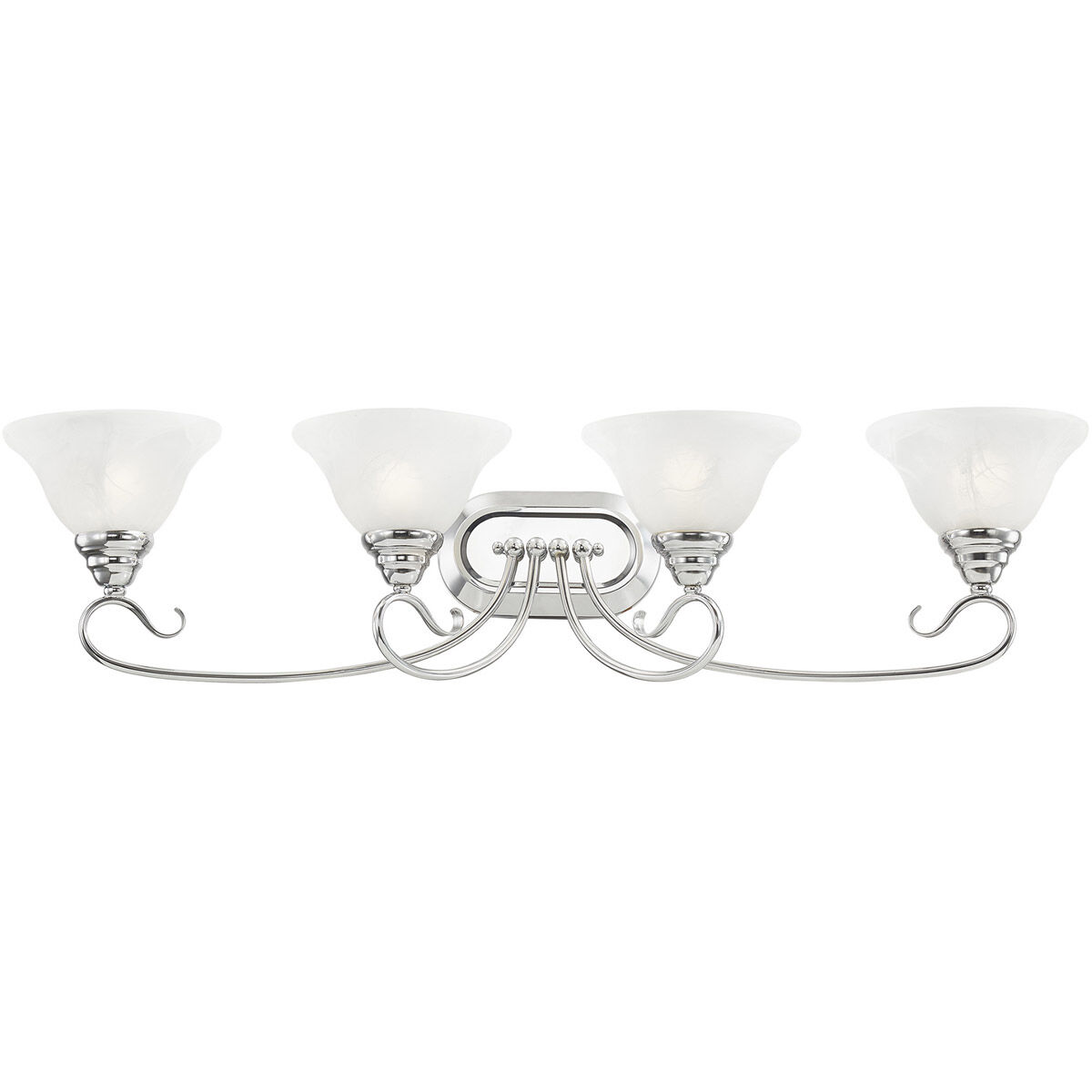 Coronado 4 Light 36 inch Polished Chrome Bath Vanity Wall Light