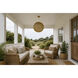 Bali 1 Light 19 inch Natural Outdoor Pendant