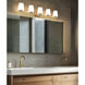 Nextra 5 Light 42 inch Modern Gold Bath Vanity Wall Light