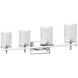 Grayson 4 Light 31 inch Chrome Vanity Wall Light