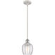 Ballston Norfolk LED 6 inch White and Polished Chrome Mini Pendant Ceiling Light in Clear Glass
