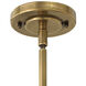 Amelia 1 Light 11.5 inch Buckeye Bronze with Heritage Brass Indoor Mini Pendant Ceiling Light
