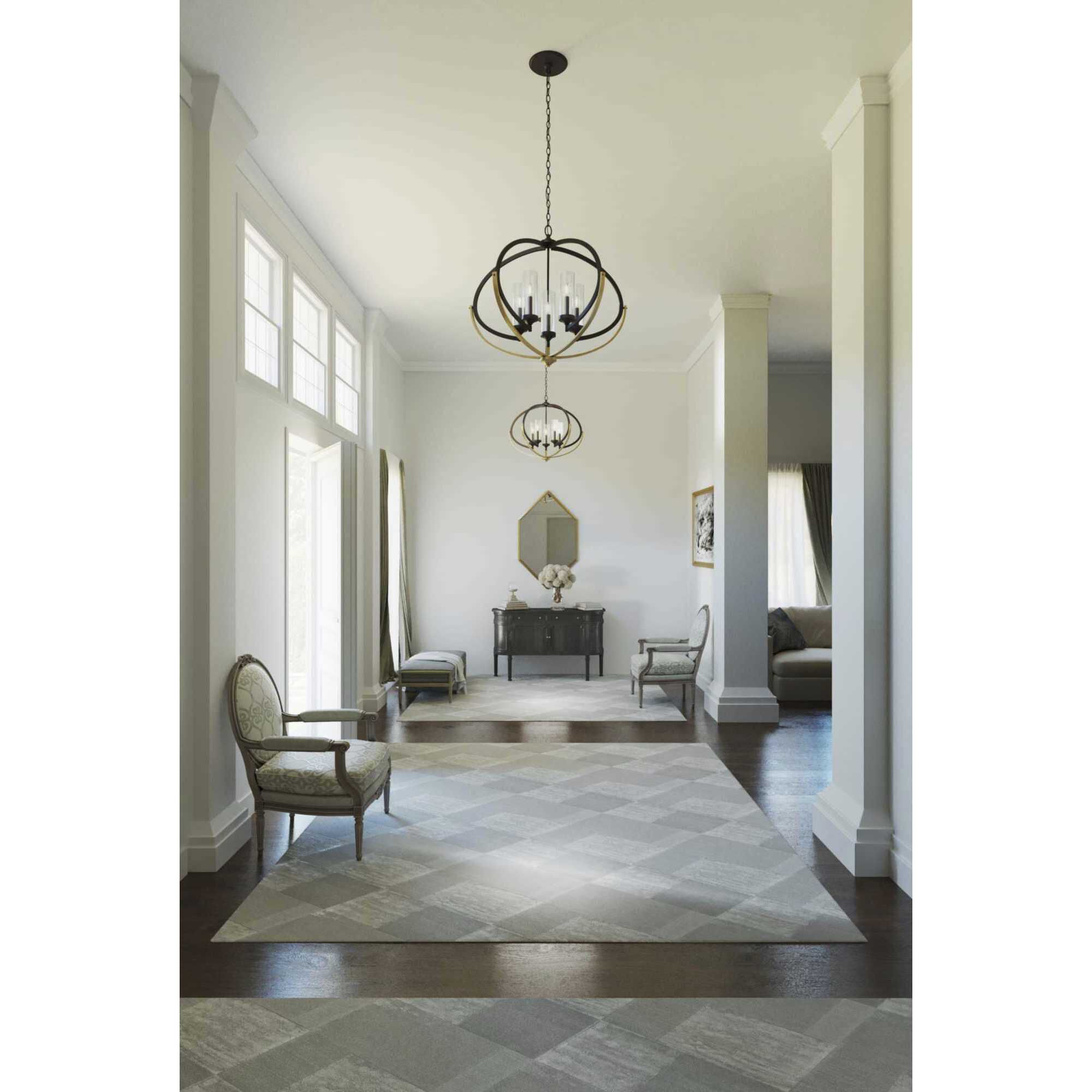 Orna 5 Light 33.75 inch Antique Bronze Chandelier Ceiling Light, Design Series