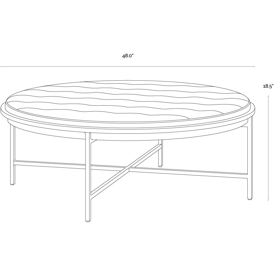 Ethel 18.5 inch Piccolo Prosecco Ottoman