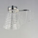 Tartan LED 10 inch Polished Chrome Flush Mount Ceiling Light