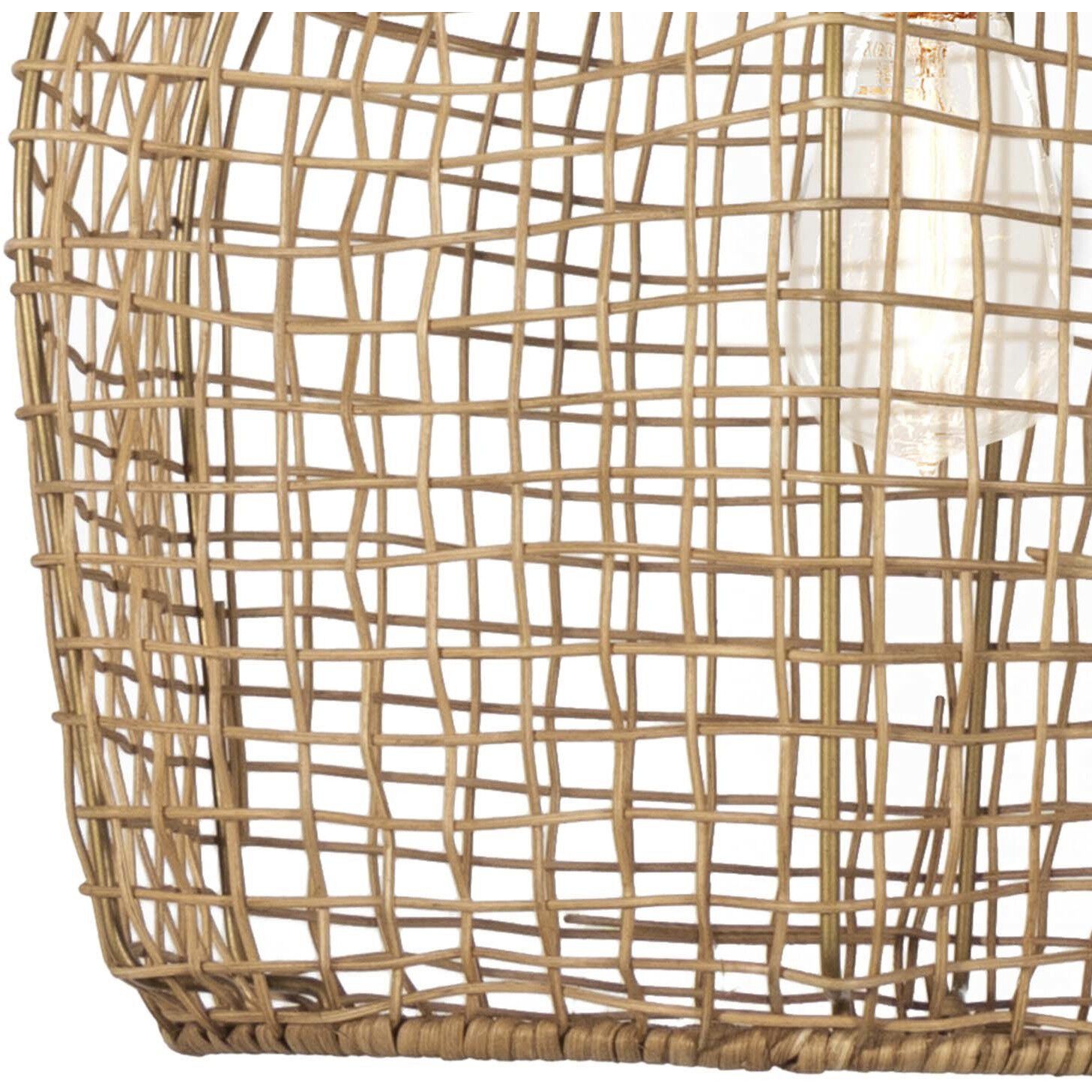 Selene 1 Light 17 inch Natural Pendant Ceiling Light