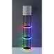 Keely 56.83 inch 150 watt Black RGB Color Changing Shelf Floor Lamp Portable Light, Simplee Adesso