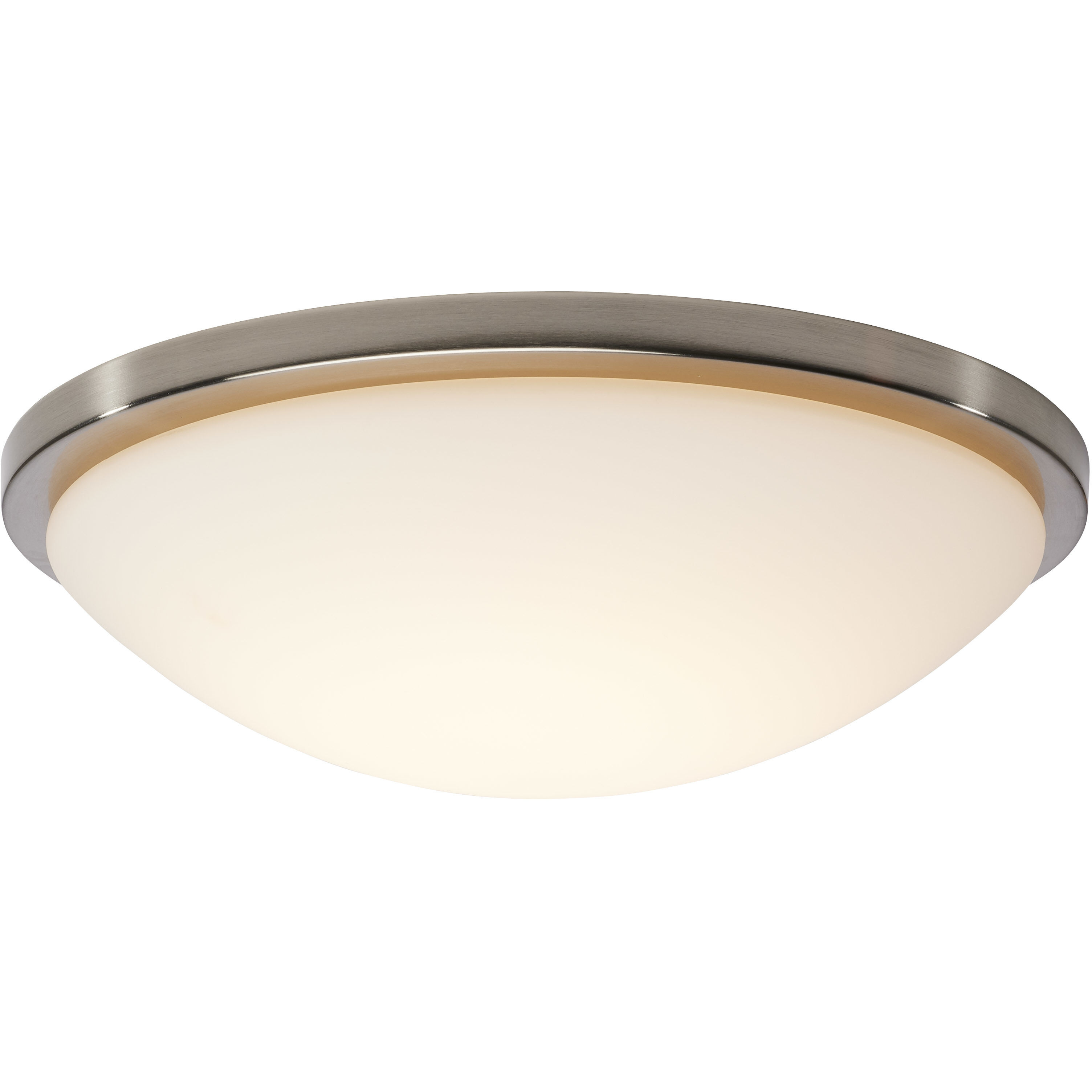 Button LED 17 inch Brushed Nickel LED Flush Mount Ceiling Light