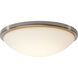 Button LED 17 inch Brushed Nickel LED Flush Mount Ceiling Light
