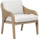 Kavali Natural Honey and Oyster White Outdoor Lounge Chair