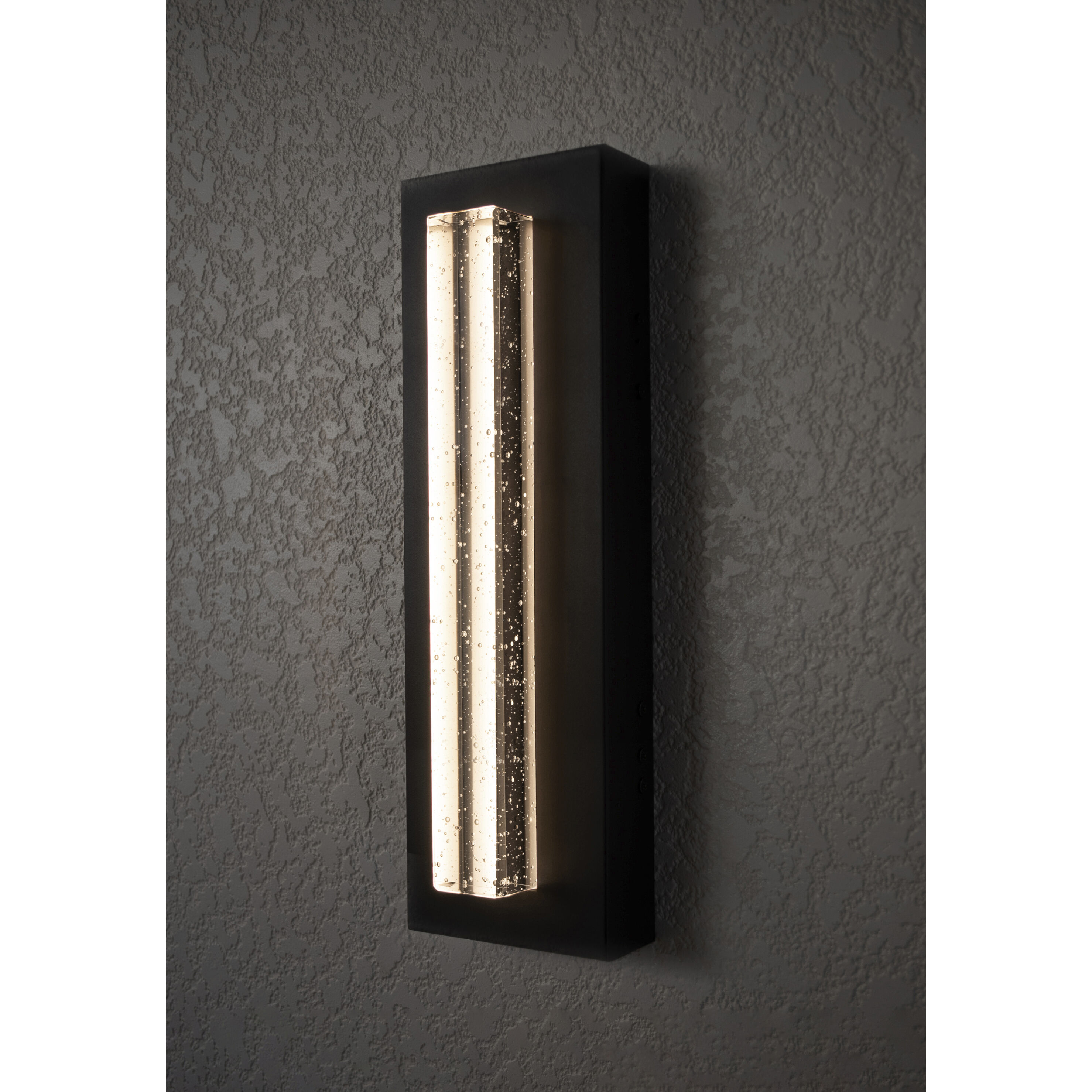 Beam LED 18 inch Black Outdoor Sconce