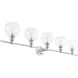 Collier 5 Light 47 inch Chrome Wall sconce Wall Light