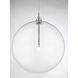 Modern LED 14 inch Brushed Nickel Pendant Ceiling Light