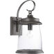 Conover 1 Light 21 inch Antique Pewter Outdoor Wall Lantern, Large