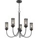 Fulton 5 Light 27 inch Textured Bronze Chandelier Ceiling Light