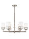 Harding 6 Light 29 inch Brushed Nickel Chandelier Ceiling Light